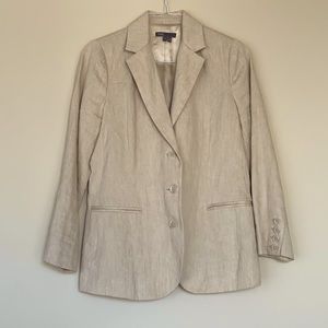 VINCE Linen Blazer